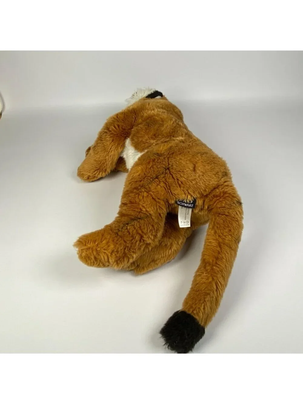 FAO Schwarz Large Plush Tiger Stuffed Animal Toy  Orange & White Stripes 20